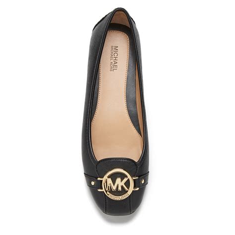 michael kors fulton flats black and gold|Michael Kors moccasins women.